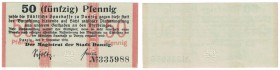 Banknoten, Danzig. 50 Pfennig 1916. Pick 6. UNC