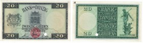 Banknoten, Danzig. Bank von Danzig. 20 Gulden 01.11.1937. "Spezimen" Pick 63s. UNC