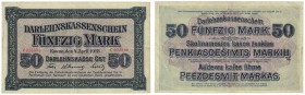 Banknoten, Deutschland / Germany. Kowno. R132. 50 Mark 1918. VF