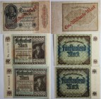 Banknoten, Deutschland / Germany, Lots und Sammlungen. 2 x 5000 Mark, 1 Milliarden Mark. Pick 81, 113, Lot von 3 Banknoten 1922. UNZ, III