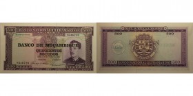 Banknoten, Mosambik / Mozambique. 500 Escudos 1967. P.110. I