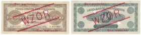 Banknoten, Polen / Poland. 100000 Marek 1923. "WZOR" Pick 34s. aUNC