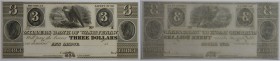 Banknoten, USA / Vereinigte Staaten von Amerika, Obsolete Banknotes. Ann Arbor, MI- Millers Bank of Washtenaw. 3 Dollars ND. I