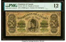 Canada Dominion of Canada $1 1.6.1878 DC-8b PMG Fine 12. HID09801242017 © 2022 Heritage Auctions | All Rights Reserved