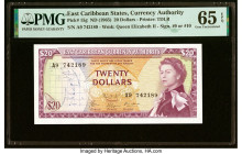 East Caribbean States Currency Authority 20 Dollars ND (1965) Pick 15g PMG Gem Uncirculated 65 EPQ. HID09801242017 © 2022 Heritage Auctions | All Righ...