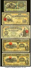 Mexico Group Lot of 5 Examples Fine-Very Fine. Staining and pinholes noted. HID09801242017 © 2022 Heritage Auctions | All Rights Reserved