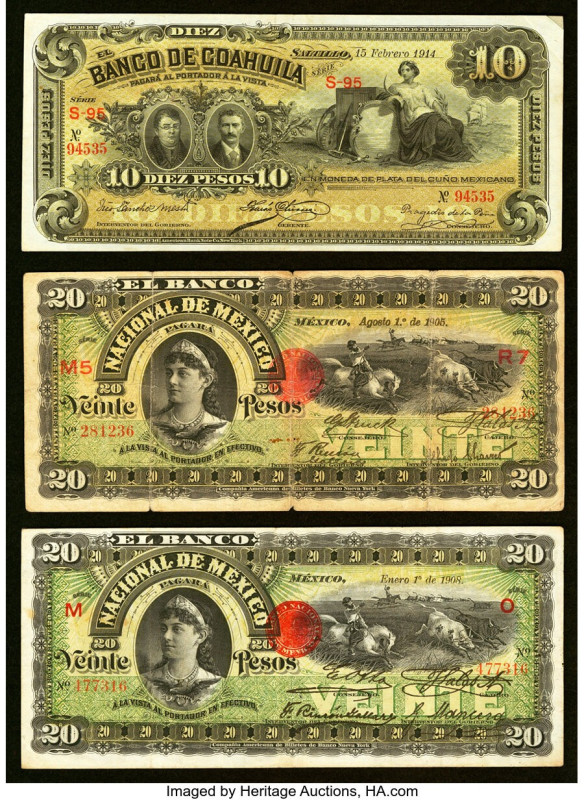 Mexico Group Lot of 6 Examples Fine. HID09801242017 © 2022 Heritage Auctions | A...