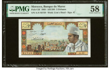 Morocco Banque du Maroc 5 Dirhams 1969 / AH1389 Pick 53f PMG Choice About Unc 58. HID09801242017 © 2022 Heritage Auctions | All Rights Reserved