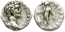 Roman Empire. Septimius Severus (193-211 AD). AR Denarius 197 AD ? Rome. Av: laureate bust right, ...AVG IMP VIIII. Reverse: Genius ? standing left .....