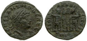 Roman Empire. Constans (337-350). Centenionalis, reverse type GLORIA EXERCITVS. Bronze 2.15 g.