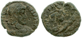 Roman Empire. Constantius II (350-355 AD). Centenionalis, Thessalonica. Reverse: FEL TEMP REPARATIO. AE 1.83 g. RIC 189