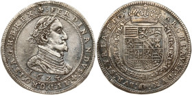 Holy Roman Empire, Stiria. Ferdinand II (1619-1637). 1/2 Taler 1624 Graz. Silver 13.86 g. KM 446. Patina, small scratches