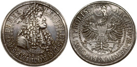 Holy Roman Empire. Leopold I (1657-1705). 2 Taler ND (1685-1686) Hall. Silver 56.46 g. Dav. 3251. Patina.