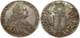 Holy Roman Empire, Tyrol. Francis I (1745-1765). Taler 1756 HA. Silver 28.00 g. Dav. 1155; KM-2038. Nice patina.