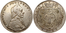 Holy Roman Empire, Salzburg. Hieronymus von Colloredo (1772-1803). Taler 1787 M. Silver 27.76 g. Dav. 1264; KM-462. Patina.
