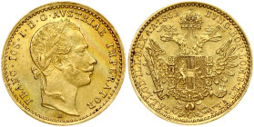 Austria. Franz Joseph I (1848-1916). Ducat 1862 A. Gold 3.47 g. Fr. 491; KM-2264.
