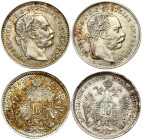 Austria. Franz Joseph I (1848-1916). 10 Kreuzer 1872 (2). Billon 3.38 g. KM-2206. Lot of 2 coins.