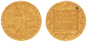 Bataafse Republiek (1795-1806) - Utrecht - Gouden Dukaat 1804 (Sch. 40 / Delm. 1171C) - 3.48 gram - VF/XF