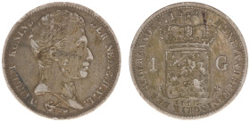 Koninkrijk NL Willem I (1815-1840) - 1 Gulden 1821 U (Sch. 261) - VF