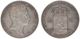 Koninkrijk NL Willem I (1815-1840) - 2½ Gulden 1840 (Sch. 257) - VF+