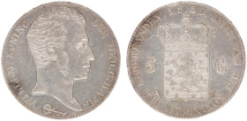 Koninkrijk NL Willem I (1815-1840) - 3 Gulden 1820 U (Sch. 242) - XF-, light scratches in field