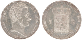 Koninkrijk NL Willem I (1815-1840) - 3 Gulden 1824 U small dash between crown and arms (Sch. 246a) - XF