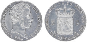 Koninkrijk NL Willem I (1815-1840) - 3 Gulden 1830 U from 1820 (Sch. 248a) - XF-, very nice coin