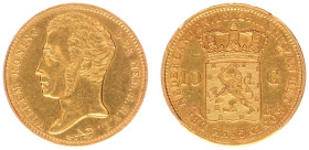 Koninkrijk NL Willem I (1815-1840) - 10 Gulden 1824 B (Sch. 190) - Gold - VF/XF