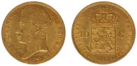 Koninkrijk NL Willem I (1815-1840) - 10 Gulden 1824 B (Sch. 190) - Gold - XF-