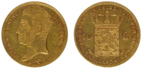 Koninkrijk NL Willem I (1815-1840) - 10 Gulden 1825 B (Sch. 191) - Gold - XF
