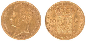 Koninkrijk NL Willem I (1815-1840) - 10 Gulden 1828 B (Sch. 194) - gold - XF