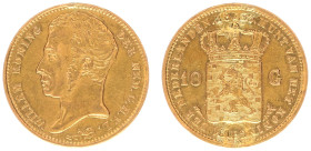 Koninkrijk NL Willem I (1815-1840) - 10 Gulden 1833 (Sch. 186) - good VF, traces of mounting
