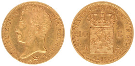 Koninkrijk NL Willem I (1815-1840) - 10 Gulden 1839 (Sch. 188) - Gold - XF-