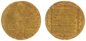 Koninkrijk NL Willem I (1815-1840) - Gouden Dukaat 1830 U (Sch. 214) - VF+, with damage to edge