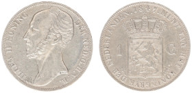 Koninkrijk NL Willem II (1840-1849) - 1 Gulden 1847 (Sch. 525) - a.VF
