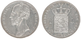 Koninkrijk NL Willem II (1840-1849) - 1 Gulden 1847 (Sch. 525) - XF
