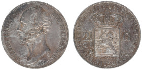 Koninkrijk NL Willem II (1840-1849) - 2½ Gulden 1842 (Sch. 507) - UNC-XF+, extraordinarily beautiful piece, never had it up for auction by us. Given t...