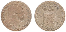 Koninkrijk NL Willem III (1849-1890) - ½ Gulden 1868 (Sch. 633) var. with open 8 - good XF, nice patina