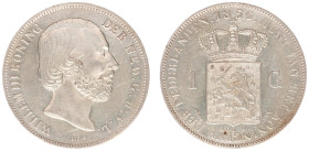 Koninkrijk NL Willem III (1849-1890) - 1 Gulden 1856 (Sch. 609) - good XF