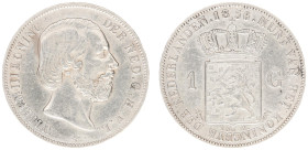 Koninkrijk NL Willem III (1849-1890) - 1 Gulden 1856 (Sch. 609) - VF
