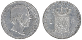 Koninkrijk NL Willem III (1849-1890) - 1 Gulden 1864 (Sch. 616) - XF