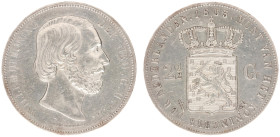 Koninkrijk NL Willem III (1849-1890) - 2½ Gulden 1853 (Sch. 579/S) - VF, cleaned