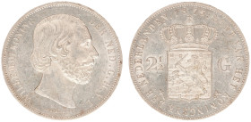 Koninkrijk NL Willem III (1849-1890) - 2½ Gulden 1873 (Sch. 599) - XF/UNC