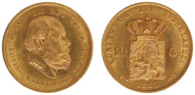 Koninkrijk NL Willem III (1849-1890) - 10 Gulden 1887 (Sch. 556) - XF
