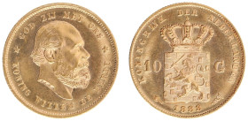 Koninkrijk NL Willem III (1849-1890) - 10 Gulden 1888 (Sch. 557) - XF