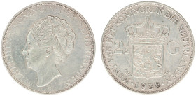 Koninkrijk NL Wilhelmina (1890-1948) - 2½ Gulden 1938 Grof Haar (Sch. 790a) - g.VF