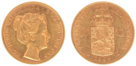 Koninkrijk NL Wilhelmina (1890-1948) - 10 Gulden 1898 (Sch. 744) - Gold - XF-