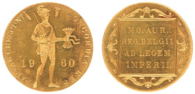 Koninkrijk NL Juliana (1948-1980) - Gouden Dukaat 1960 (Sch. 1078/RR) - mintage 3.605 pcs. - proof
