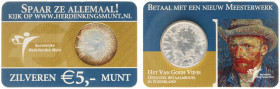 Koninkrijk NL Beatrix (1980-2013) - 5 Euro 2003 'Van Gogh Vijfje" in Coincard