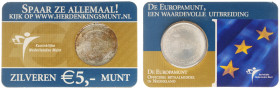 Koninkrijk NL Beatrix (1980-2013) - 5 Euro 2004 'Europamunt' in Coincard